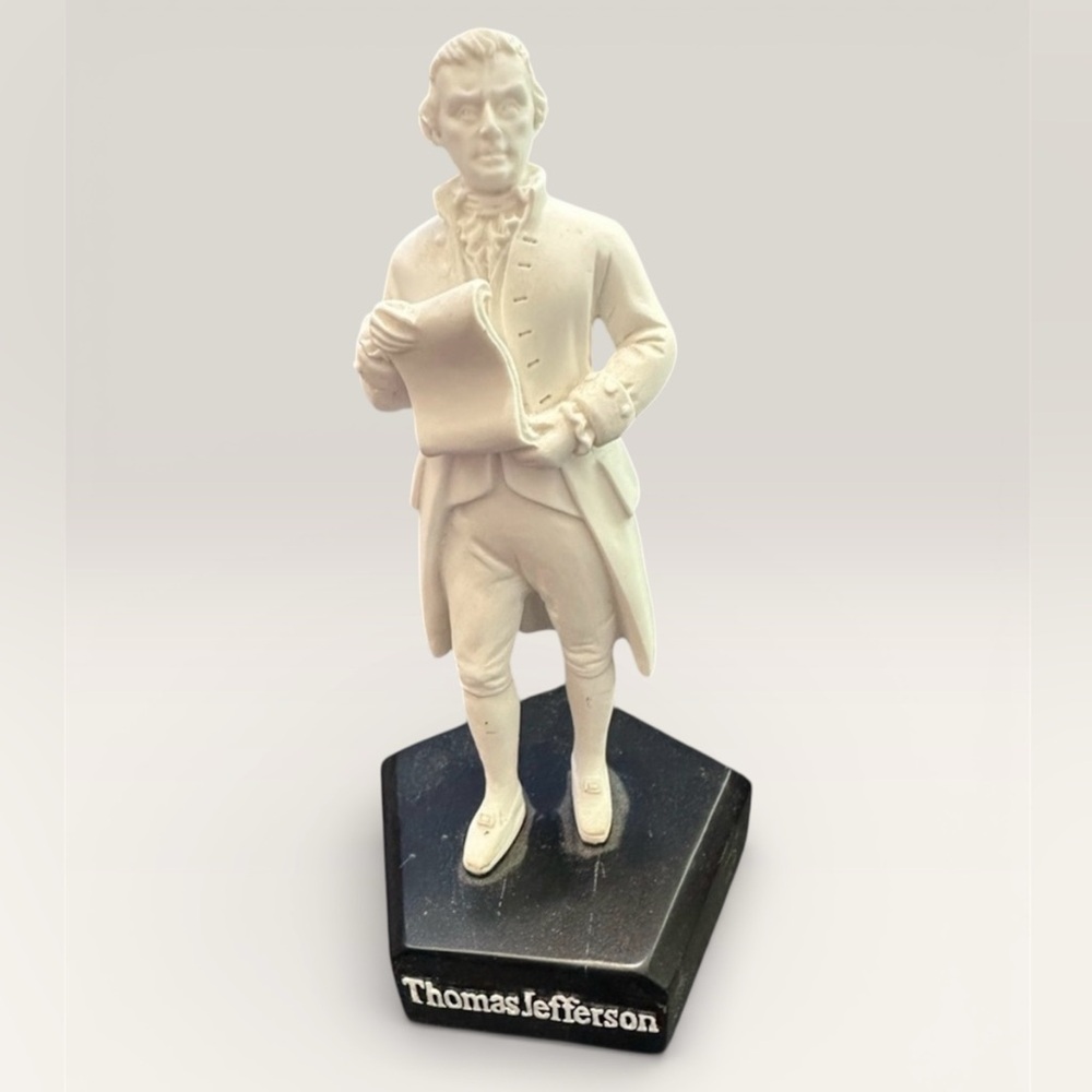 Thomas Jefferson White Figurine